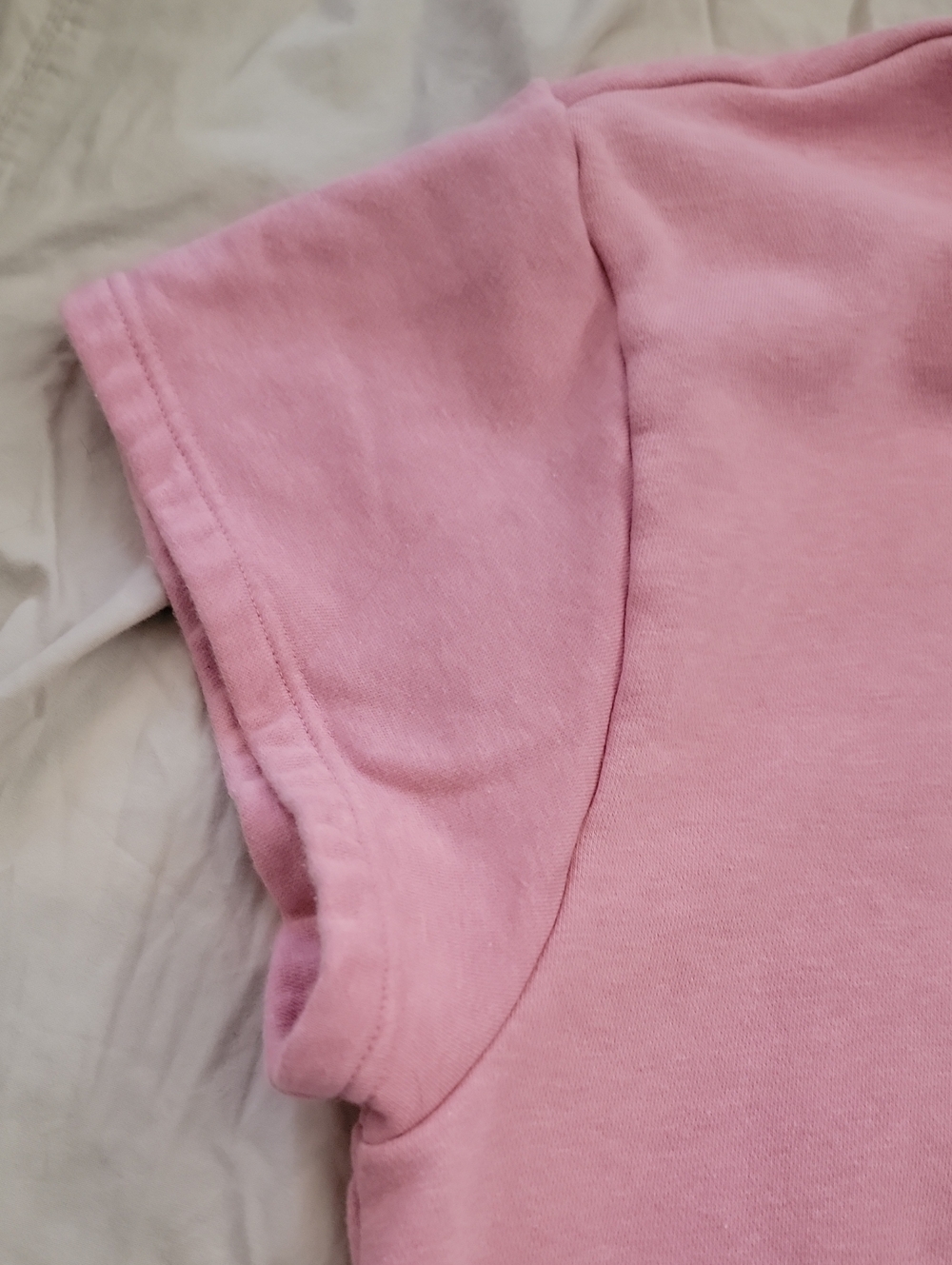 Nike Pink Cropped Short-Sleeve Crewneck Sweatshirt - Picture 3 of 4